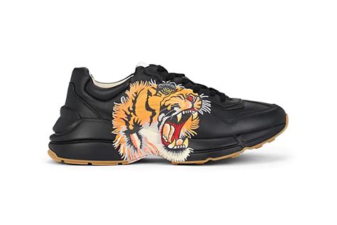 gucci ace sneaker tiger|gucci rhyton tiger print.